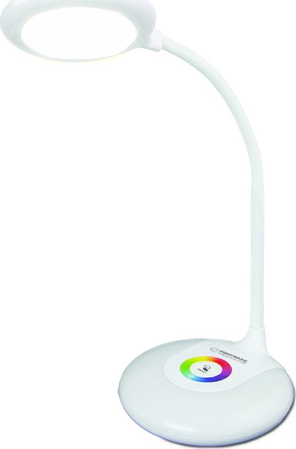 Lampka biurkowa Esperanza biała