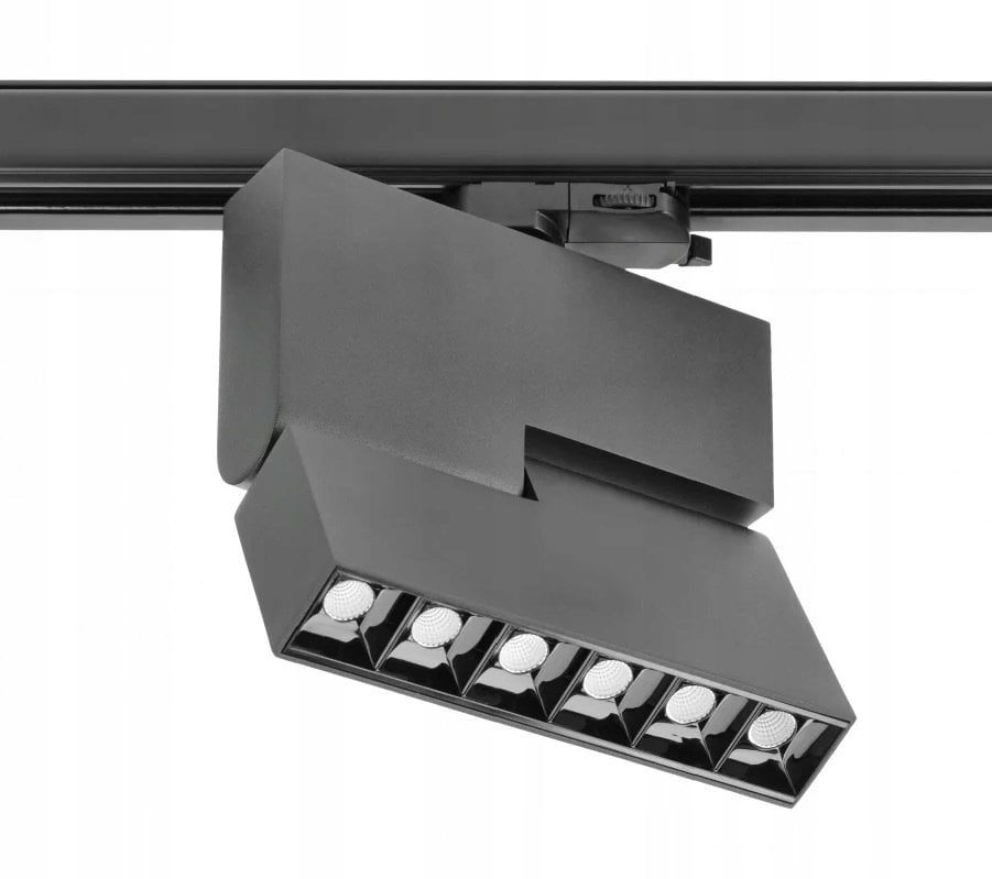 Oprawa na szynoprzewód 3-fazowy SIERRA 18W 1620lm 4000K AC220-240V IK09 k.czarny 5 lat gwar. XLD-SRA18WC-NB