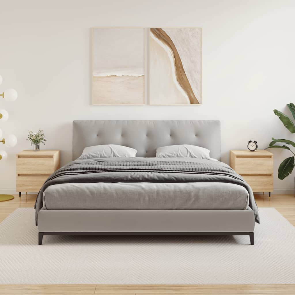 vidaXL Szafki nocne, 2 szt., dąb sonoma, 40x35x50 cm