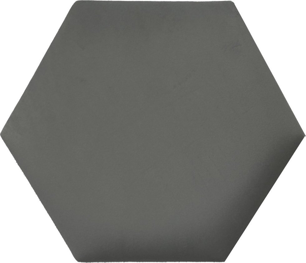 Panel tapicerowany heksagon 60cm Magic velvet 2241 (Szary) 60x52