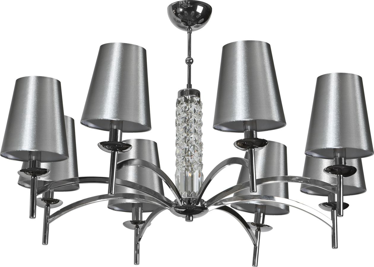 Lampa wisząca Witek Home Lampa wisząca kryształowa Silver Glam 5054/8