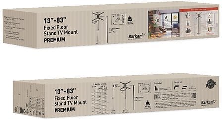 Stojak podłogowy TV 13-86" do 56kg regulowany przykręcany
