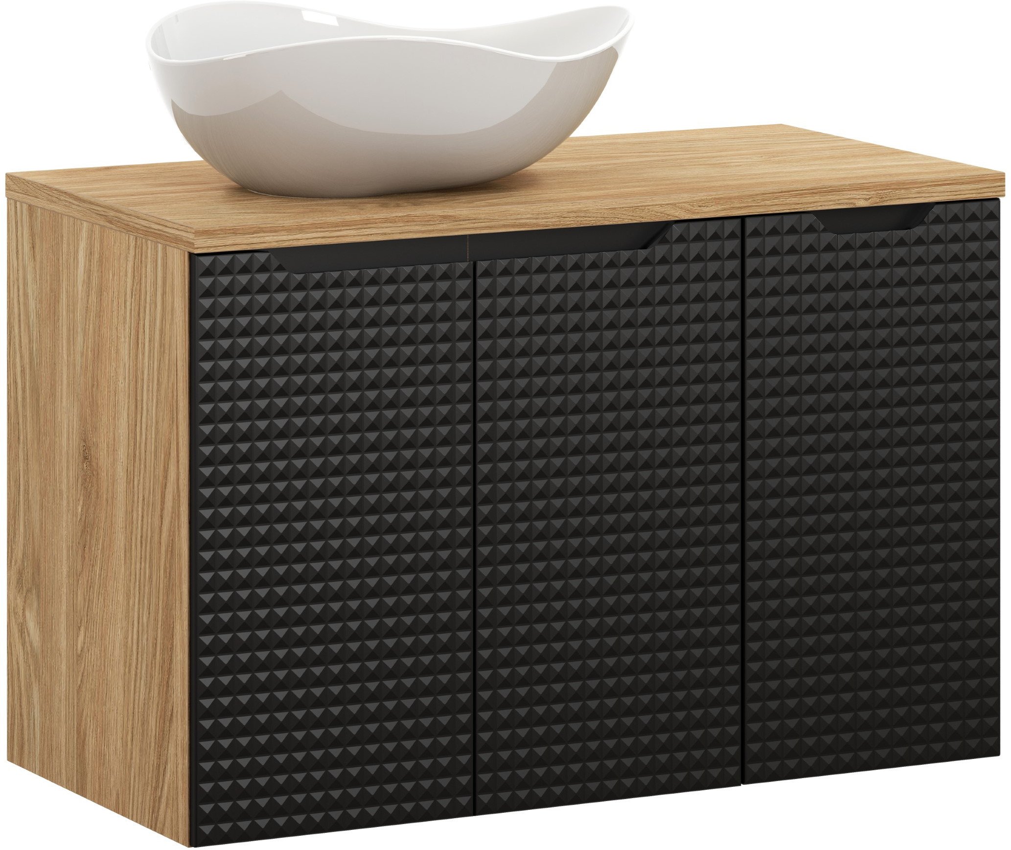 Zestaw meblowy 90cm z blatem i umywalką nablatową Cloud