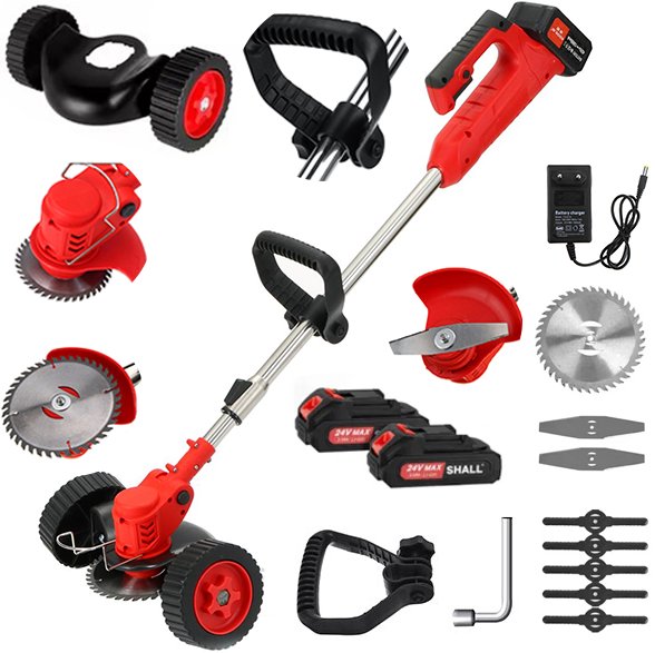 PODKASZARKA AKUMULATOROWA KOSA OGRODOWA WYKASZARKA ELEKTRYCZNA DO TRAWY KOŁA