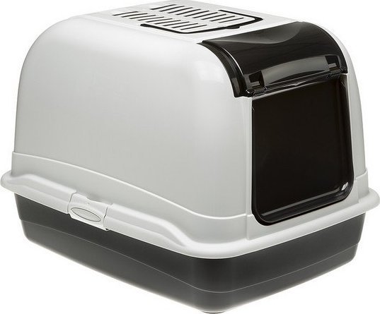 Ferplast Ferplast Toaleta Maxi Bella biało-czarna - dla dużego kota [72070099]