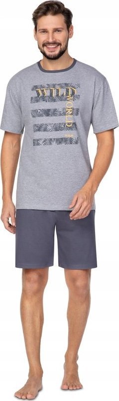 Regina REGINA Męska piżama krótka na lato bawełniana M