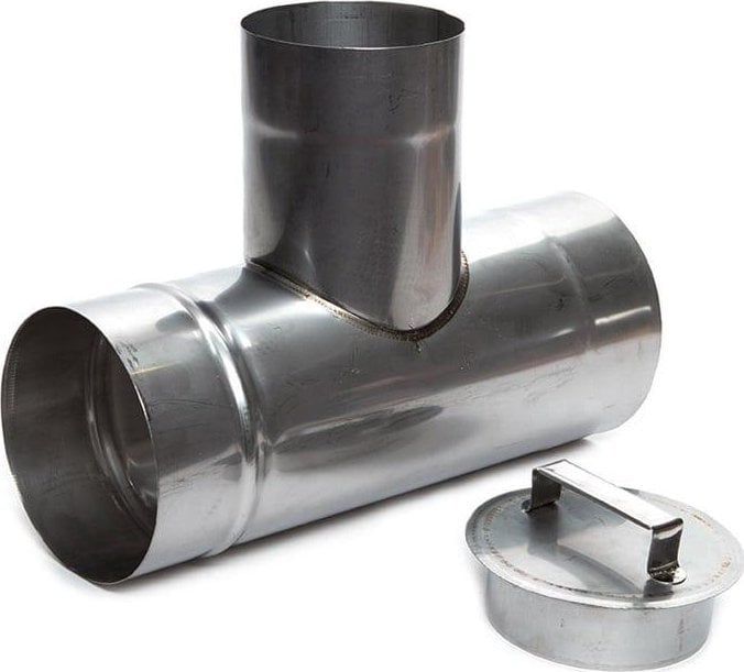 WADEX CHIMNEY UNION TEE 125 DIAMETER - 180/20