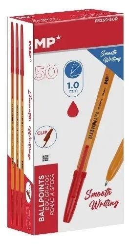 Długopis 1.0mm czerwony (50szt)