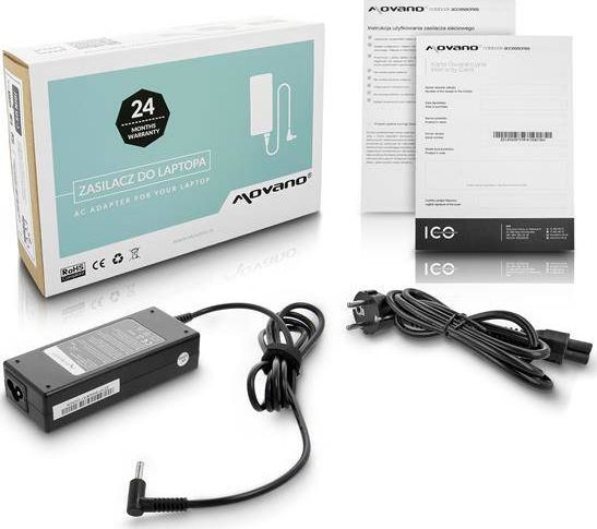 Zasilacz do laptopa Movano 90 W, 3 mm, 4.6 A, 19.5 V (ZZ/HP195462)
