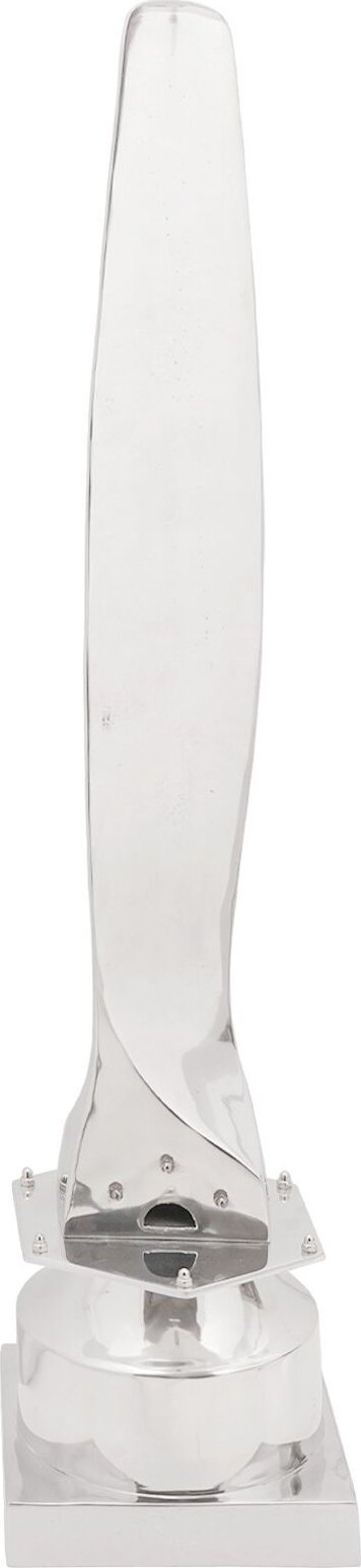 vidaXL Rzeźba Srebrna Aluminium 26 x 26 x 110 cm Fajny design