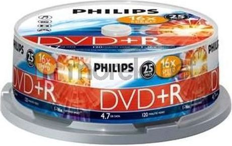 Philips DVD+R 4.7 GB 16x 25 sztuk (DR4SB25F)