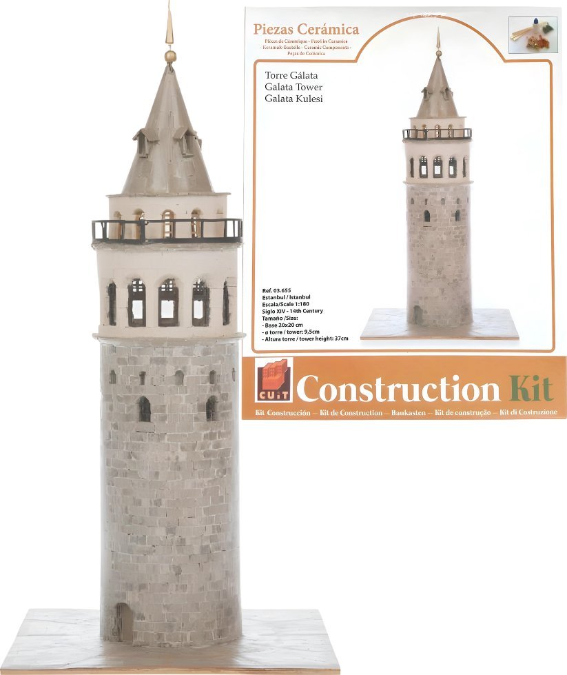 Domus Kits CUIT Składany Domek z Cegły 3D - Wieża Galata