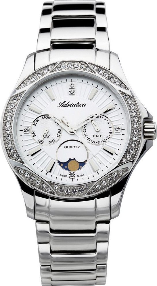 Zegarek Adriatica Zegarek damski Adriatica A3420.5113QFZ srebrny