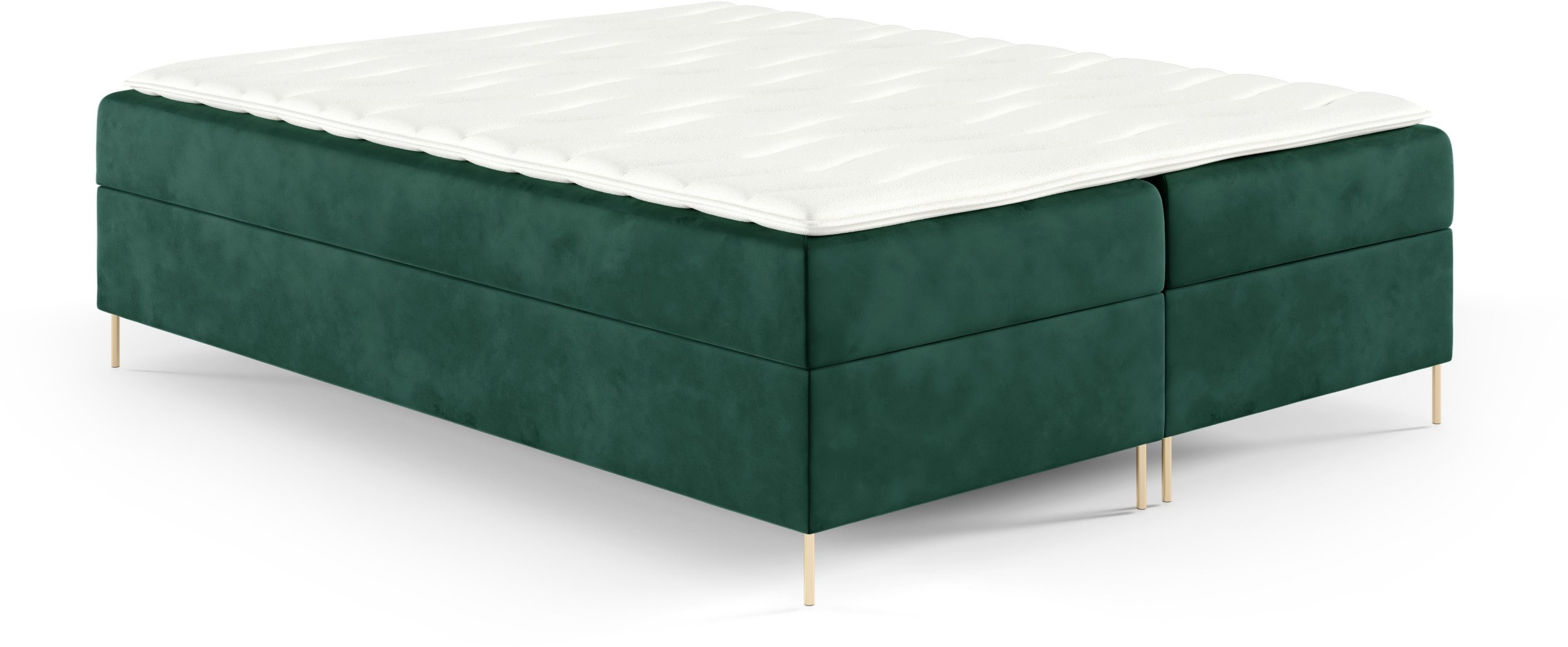 Łóżko kontynentalne Box 200x200 z nogami ( bez zagłówka) riviera 38