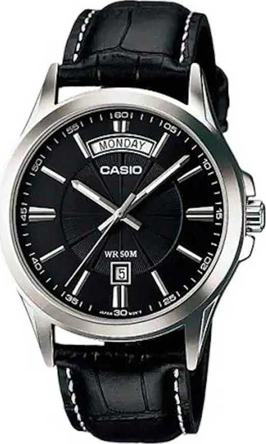 Zegarek Casio Zegarek marki Casio model MTP-1381L kolor Czarny. Akcesoria męski. Sezon: Cały rok NoSize