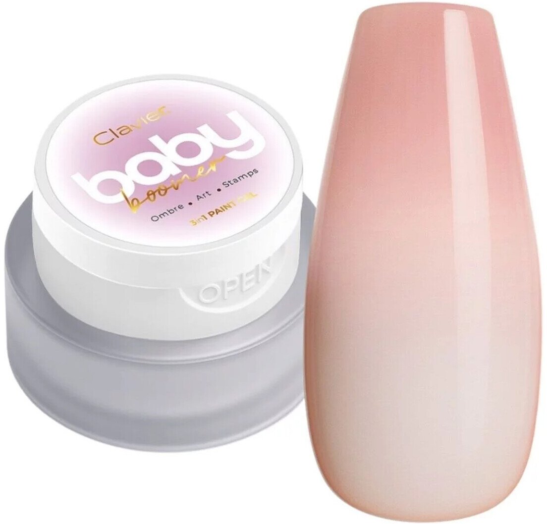 Clavier Baby Boomer Ombre żel do paznokci 3w1 3g Peachelle (P03)
