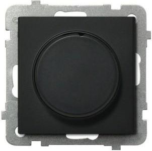 Ospel Ściemniacz uniwersalny do obciążenia żarowego, halogenowego oraz LED, CZARNY METALIK