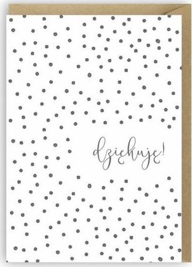 Cardie Kartka okolicznościowa, eko koperta Dziękuję K003