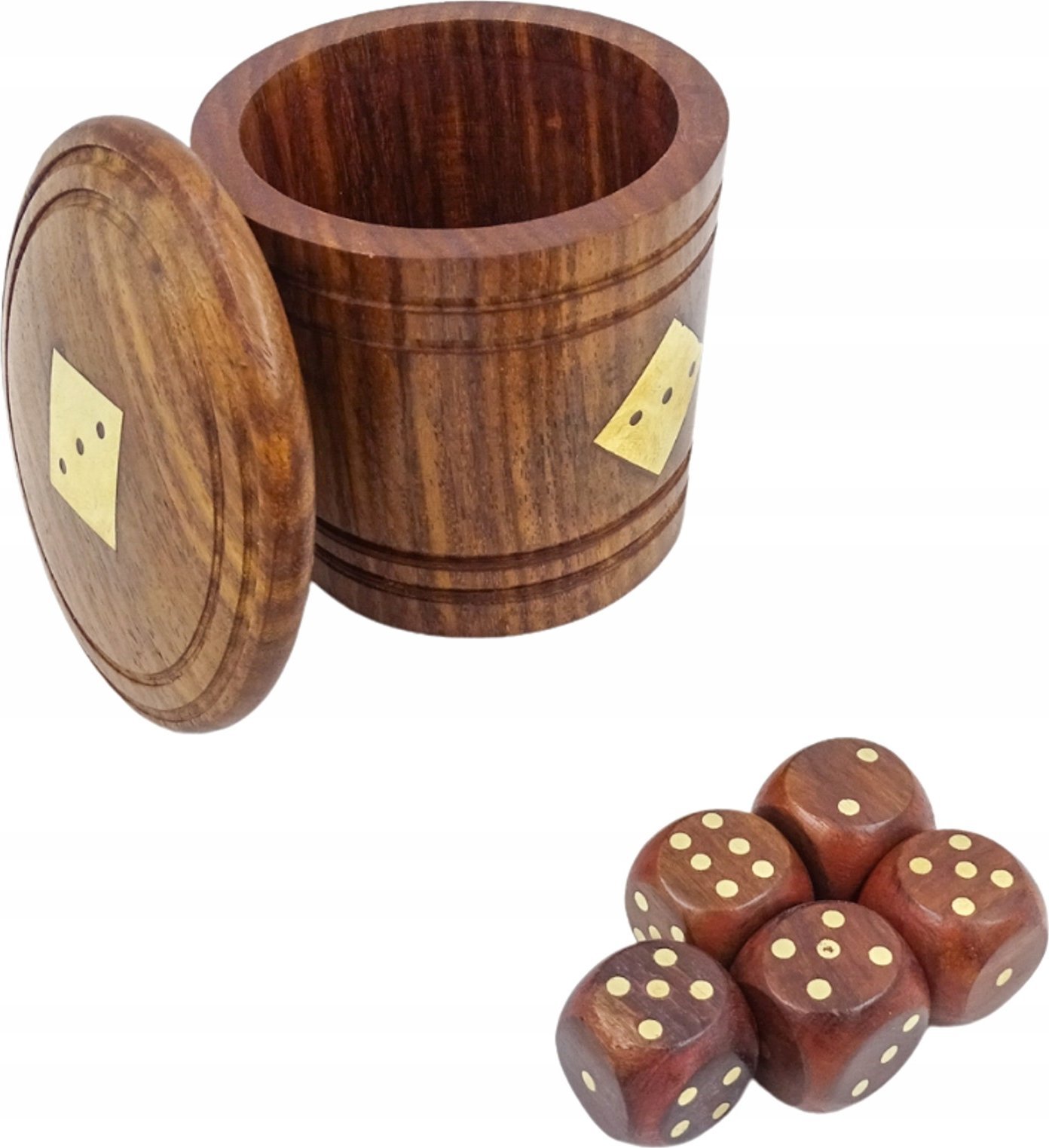 Kości do gry w pudełku typu beczka WD169