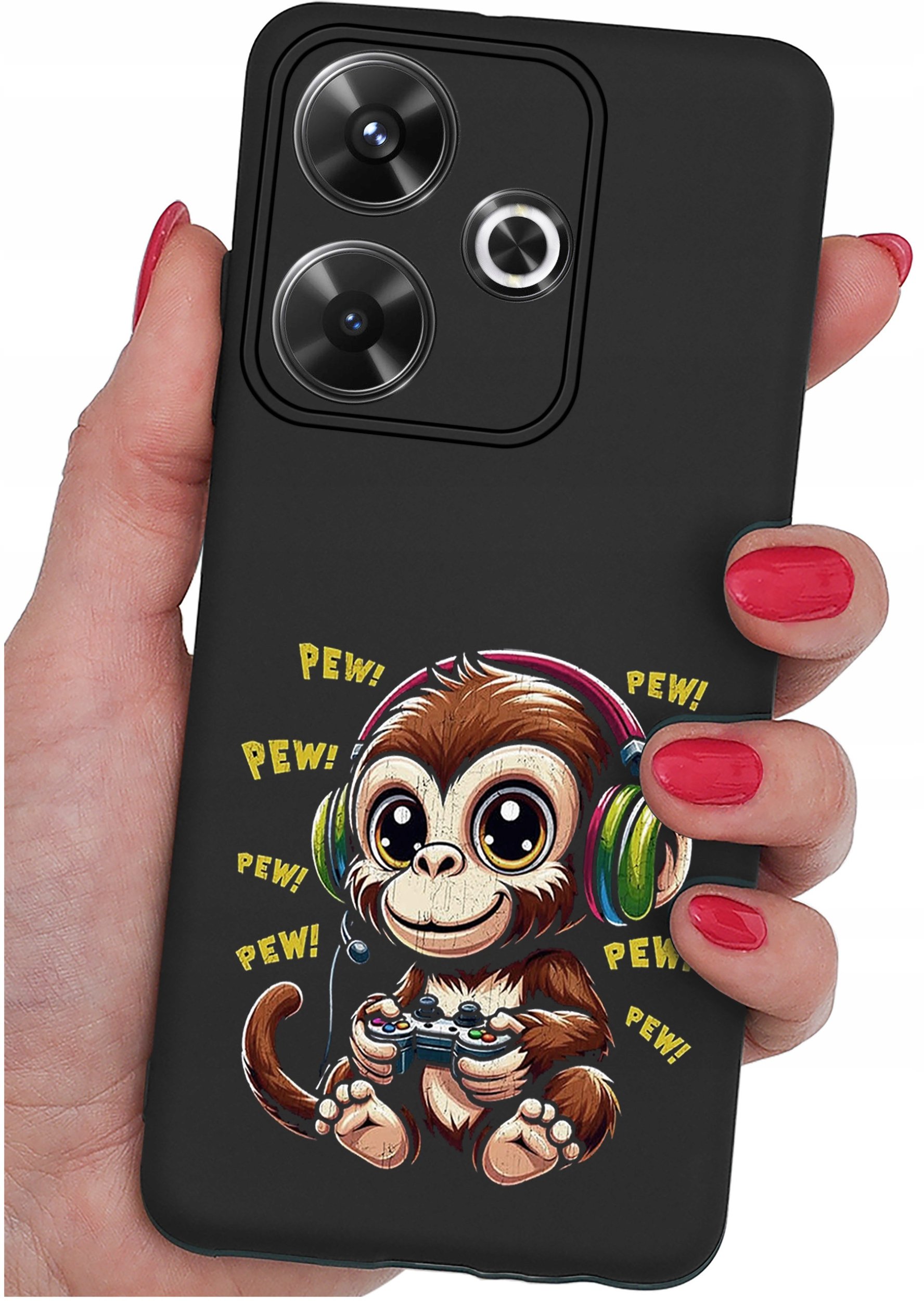 Etui do Xiaomi Redmi 13 4G WZORY |SILIKONOWE MATT CASE + SZKŁO 9H