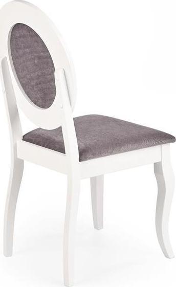 Halmar Krzesło BAROCK białe/szare