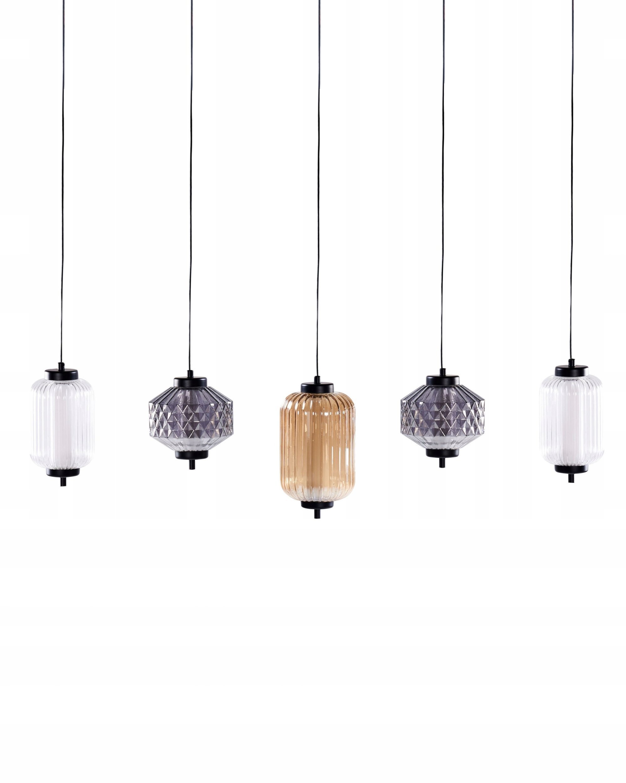 Lampa wisząca Beliani Lampa wisząca LED SULLANE LED Szkło Kolorowy