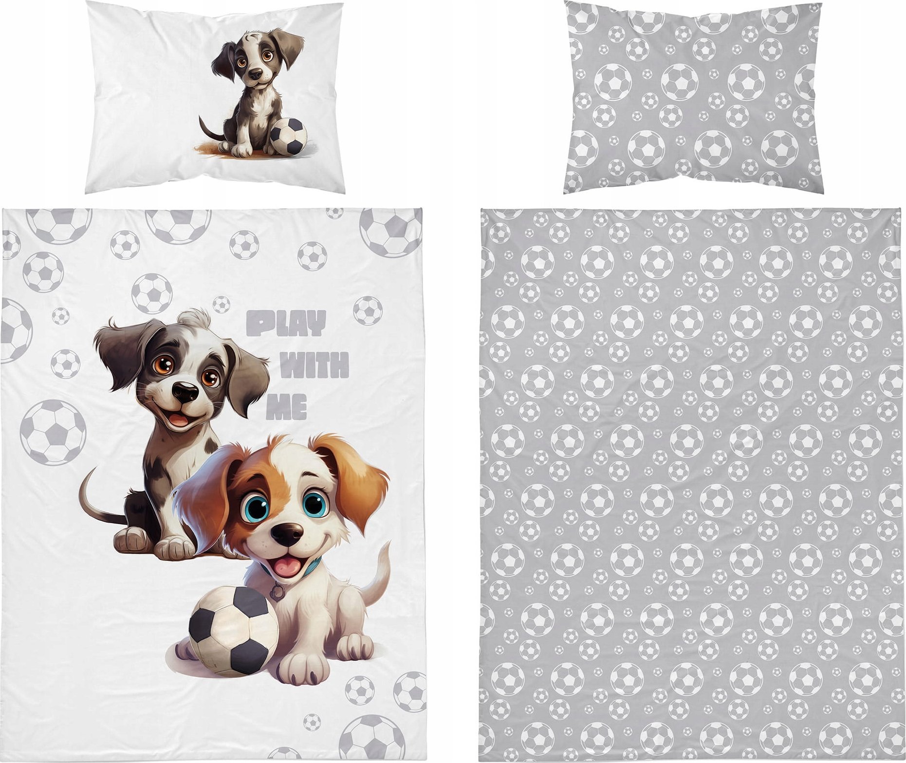 Detexpol Pościel do łóżeczka Mali Piłkarze 100x135 Detexpol