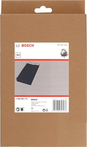 Bosch Bosch disposal bag (PE), for GAS 18V-12 MC Professional, bag (black, 10 pieces)