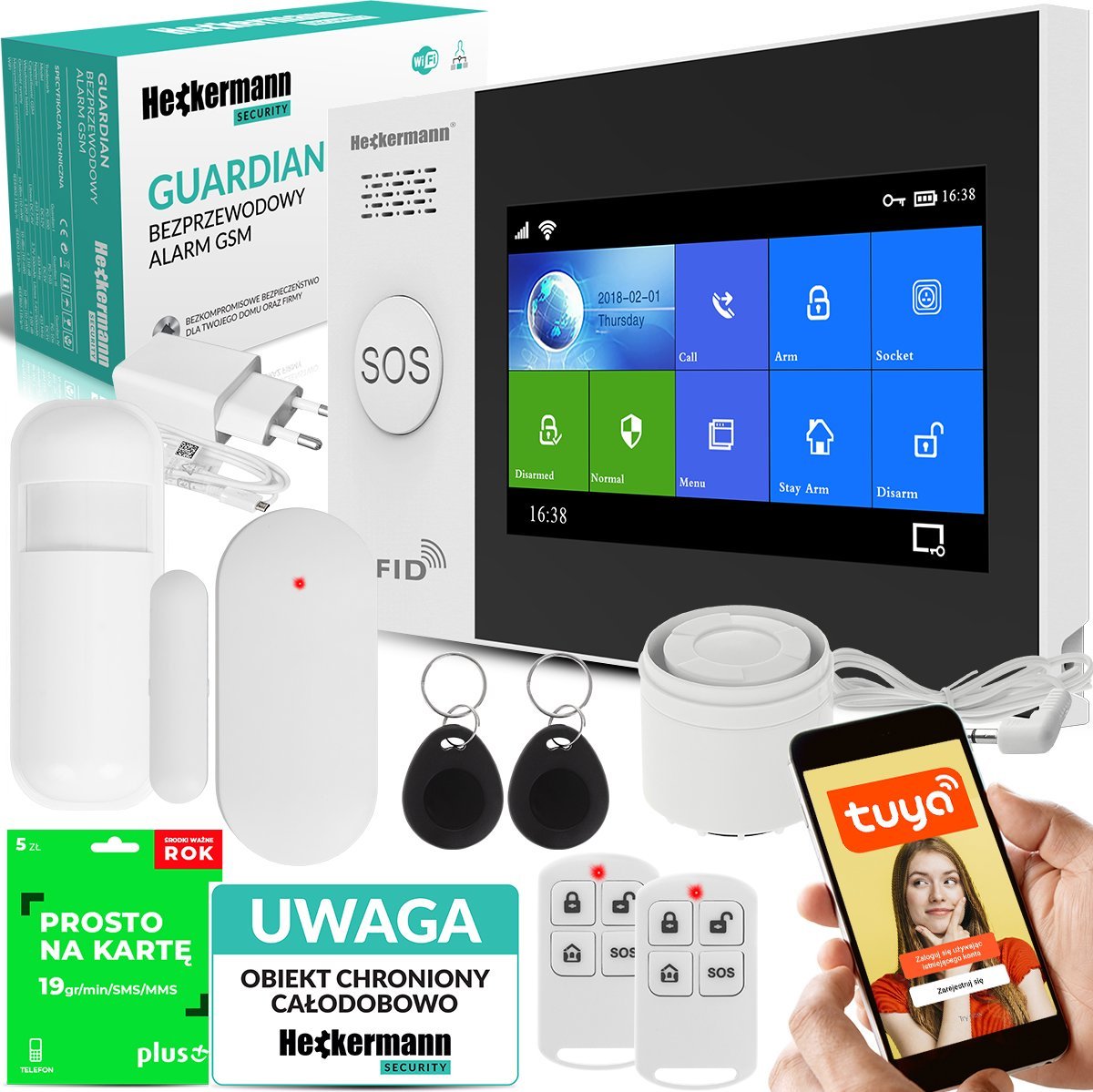 Heckermann Alarm Gsm Heckermann Guardian V Tuya Box