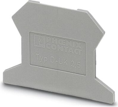 Phoenix Contact Ścianka końcowa 1,5 x 42,5 x 30,7mm szara D-UK 2,5 (3001022)