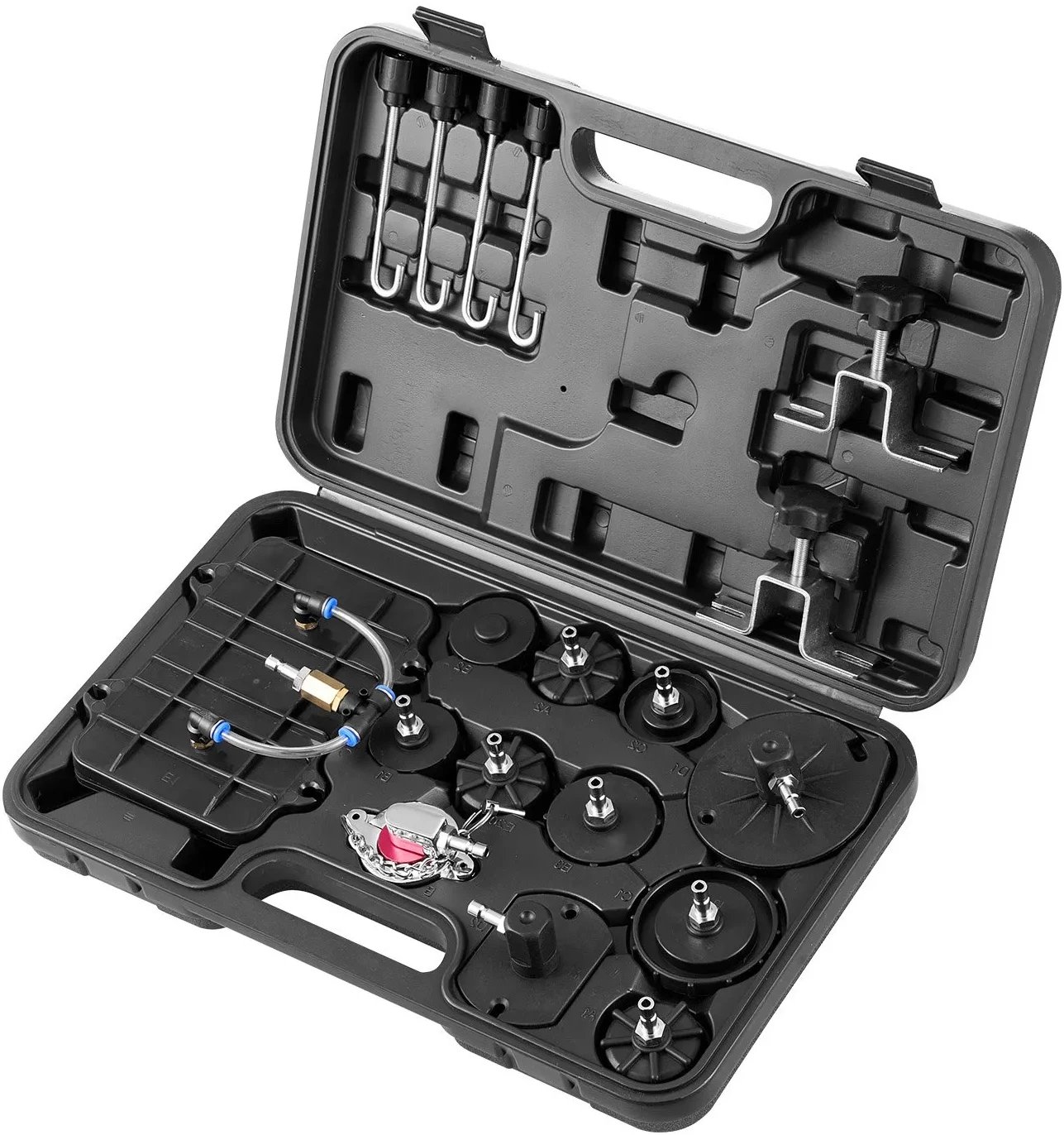 Zestaw do odpowietrzania hamulców 12 szt. uniwersalny do aut