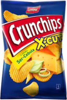 Lorenz Bahlsen Crunchips X-Cut Ser i Cebula 140g