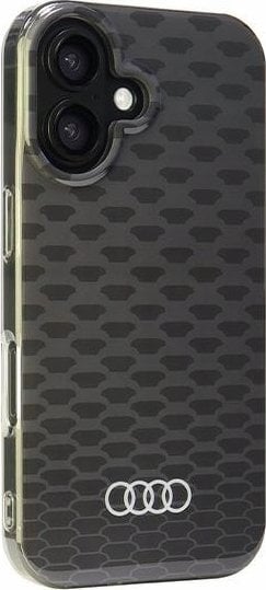 Audi Audi IML Stitching Pattern MagSafe iPhone 16 6.1" czarny/black hardcase AU-IMLMIP16-Q5/D3-BK