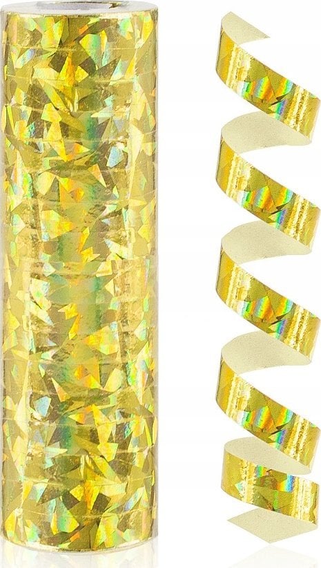 GoDan Serpentyna holograficzna złota 4m