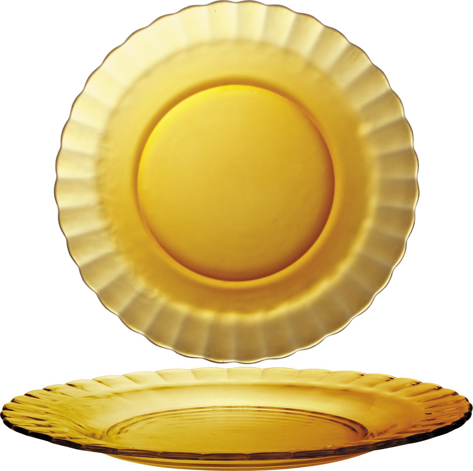 Duralex Talerz deserowy Duralex PICARDIE AMBER pomarańczowy śr. 205 mm - zestaw 6 szt. Talerz deserowy Duralex PICARDIE AMBER pomarańczowy śr. 205 mm