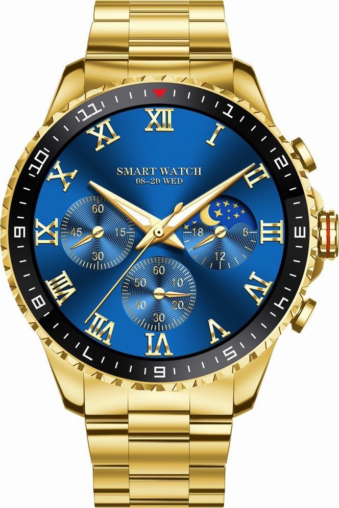 Zegarek męski SMARTWATCH GRAVITY GT16-1 GOLD/GOLD