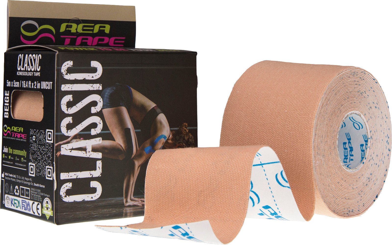 REA TAPE Classic (Beżowy) 5x5cm 1szt