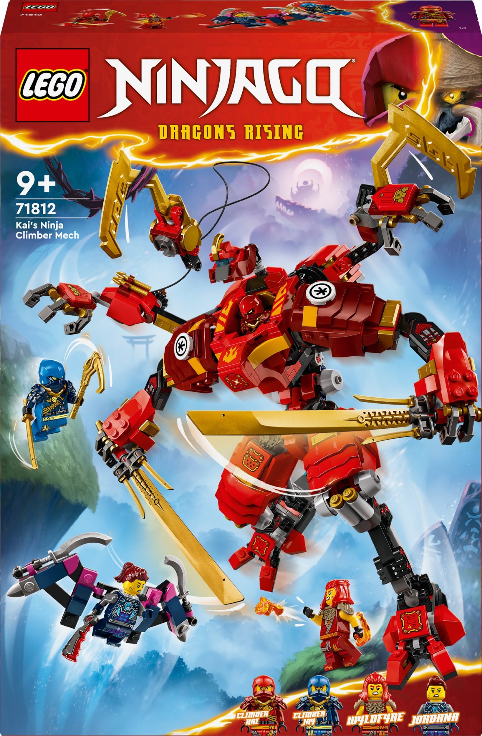 LEGO Ninjago Wspinaczkowy mech ninja Kaia (71812)