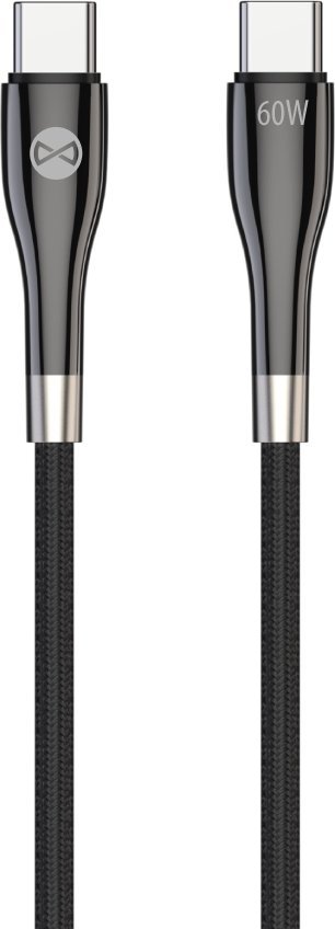 Kabel USB Techonic Forever Kabel Sleek Usb-C - Usb-C 1,0 M 60W Czarny