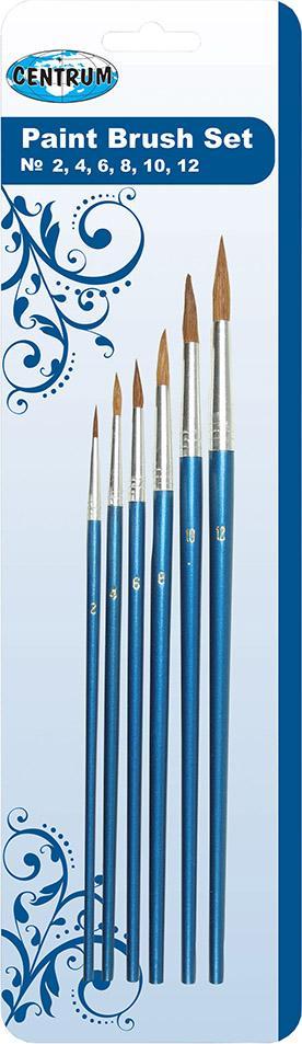 Panta Plast ZESTAW PĘDZLI OKRĄGŁYCH 6 SZT (NR 2,4,6,8,10,12 ) BLISTR 80656