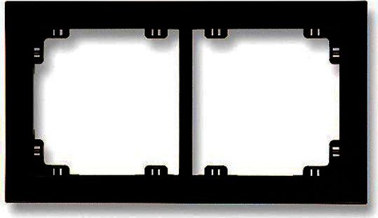 Karlik DECO Ramka podwójna czarny mat 12DR-2