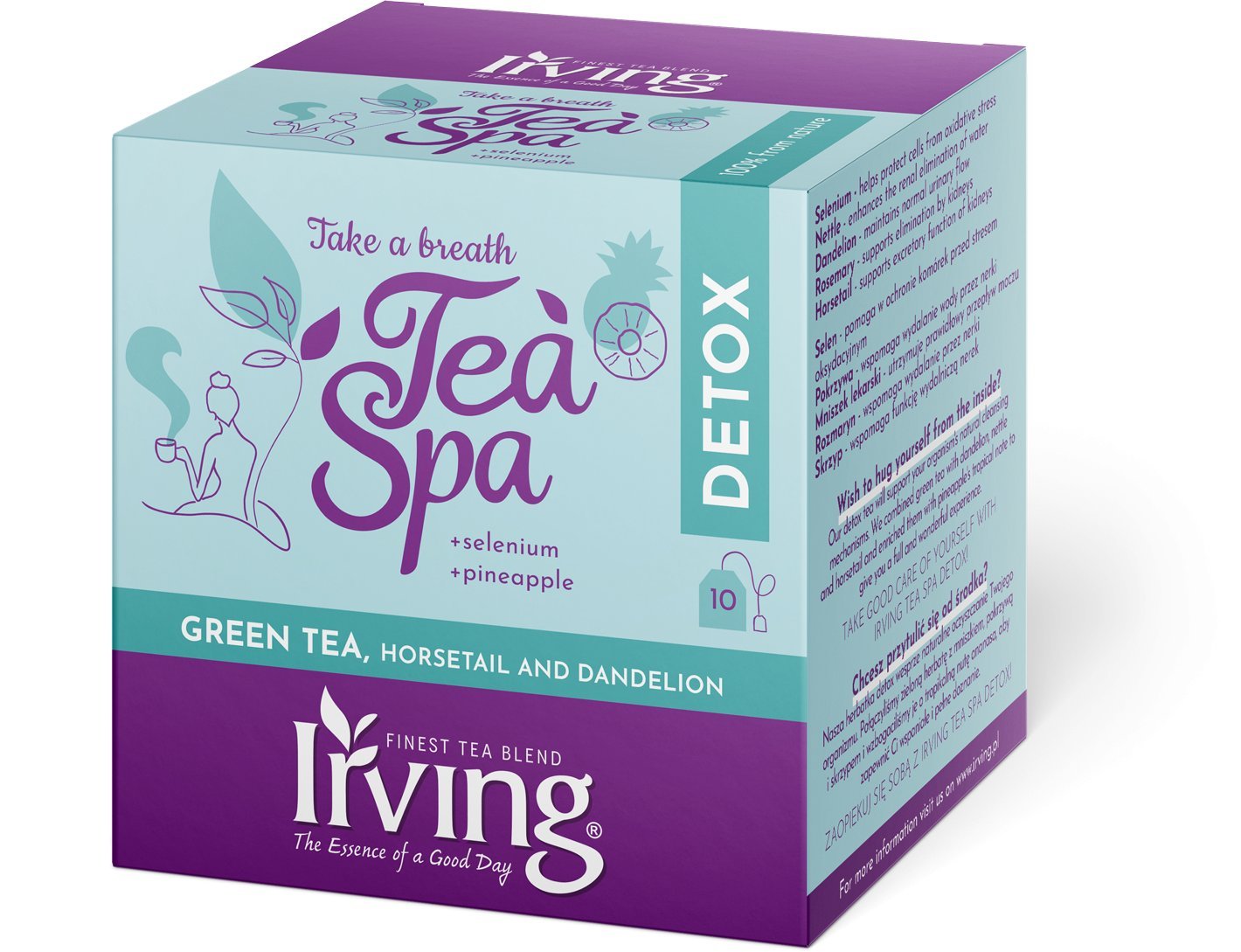 Irving Herbata zielona Tea Spa Detox 10 kopert