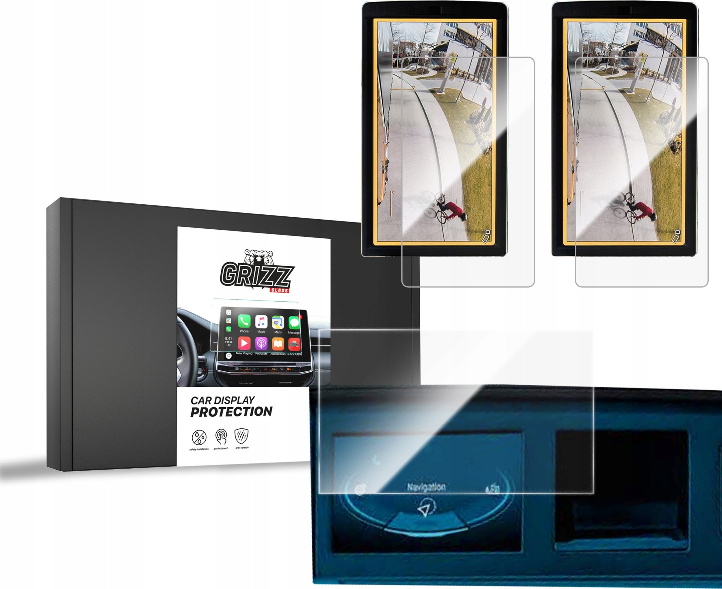 GrizzGlass Folia ceramiczna GrizzGlass CarDisplay Protection do MAN TGM 7" [3w1]