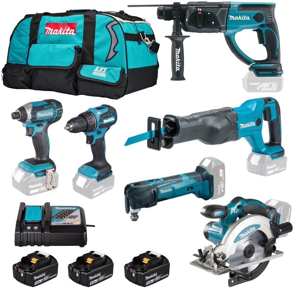 Zestaw narzędzi Makita TOOL SET DLX6135TX1 3X5 AH 18V