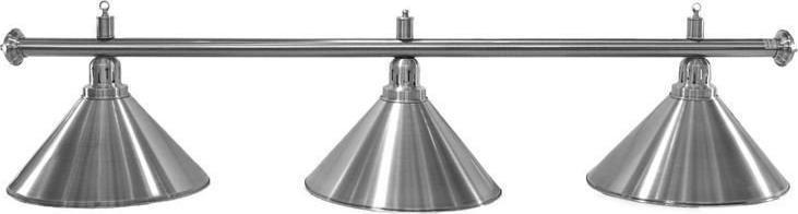 Lampa sufitowa Tournament Champion Lampa bilardowa Elegance 3 klosze srebrne