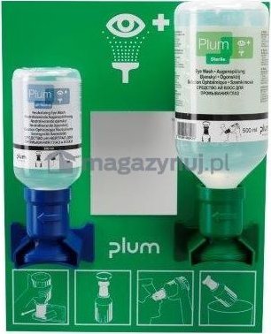 Topserw Zestaw naścienny COMBI z roztworem do płukania oczu