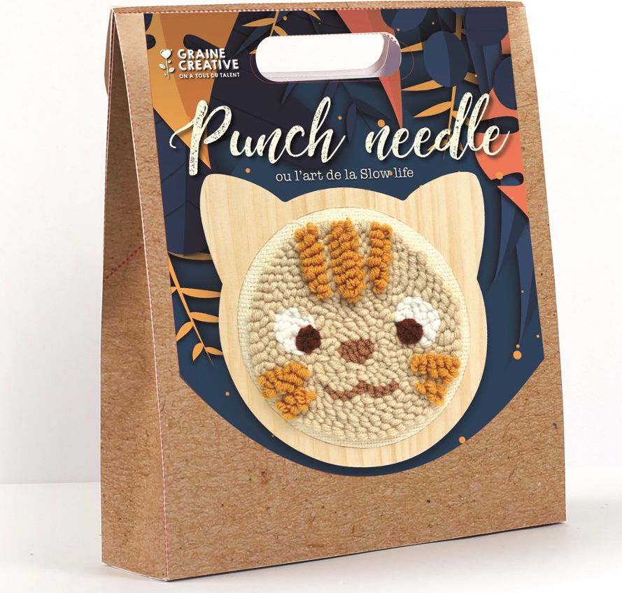 Graine Creative Zestaw Punch Needle Kotek D: 15 cm