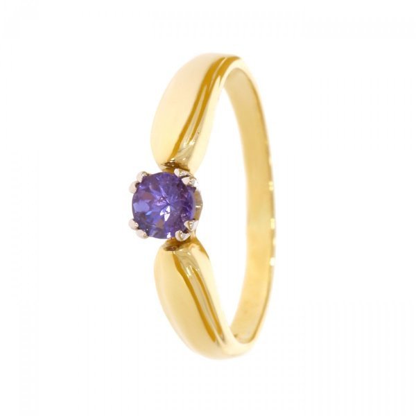 Złoty pierścionek z Tanzanitem PR.00818 pr.585