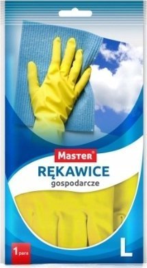 Master Rękawiczki wielorazowe r. L lateks 2 szt.