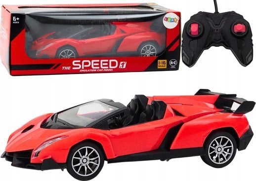 LeanToys Auto Samochód Sportowy Zdalnie Sterowany RC 1:16 Czerwone